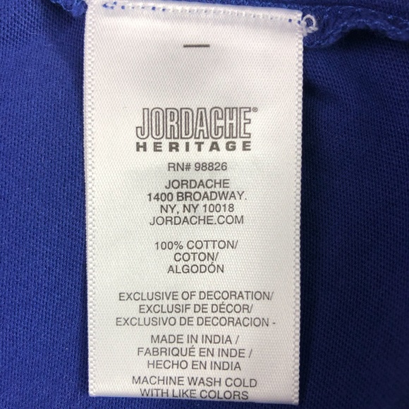 Jordache Kimberly Crop Tee Blue & Black Size S NWT - Picture 7 of 8